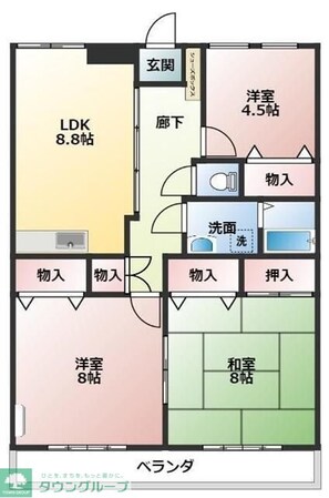 THパレロワイヤルの物件間取画像